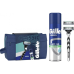 Набір чоловічий Gillette Mach 3 Series Classic (станок із 2 картриджами + гель для гоління 200 мл + косметичка)