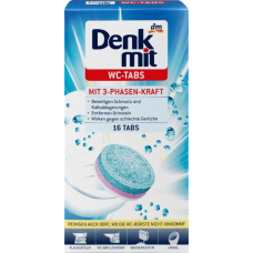 Таблетки для чищення унітаза DenkMit WC-Tabs, 16 шт.