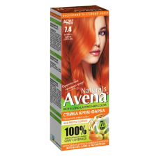 Стійка крем-фарба для волосся AVENA Naturals 7.4 Copper Fire 115 мл