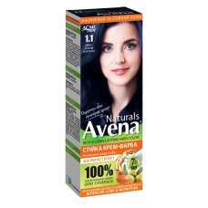 Стійка крем-фарба для волосся AVENA Naturals 1.1 Blue Black 115 мл