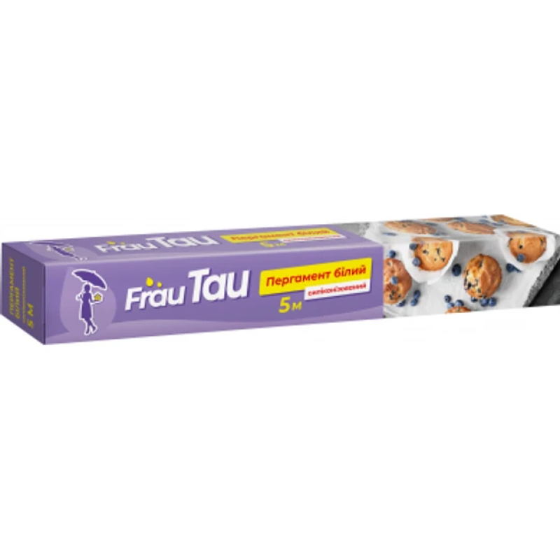 Папір для випікання пергаментний Frau Tau білий 5 м Папір для випікання пергаментний Frau Tau білий 5 м