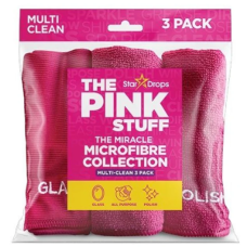 Серветки мікрофібра універсальні The Pink Stuff Multi-Clean 30 х 30 см 3 шт.
