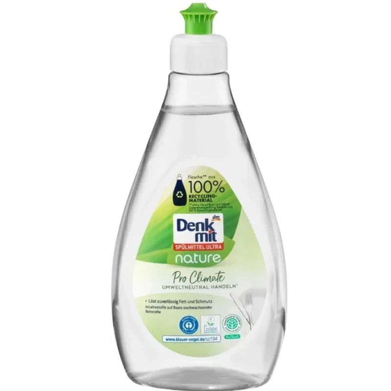 Засіб для миття посуду Denkmit безфосфатне Ultra Nature Pro Climate 500 мл. Германия Засіб для миття посуду Denkmit безфосфатне Ultra Nature Pro Climate 500 мл. Германия