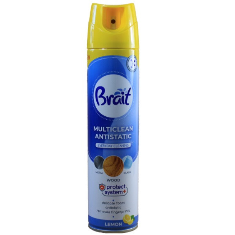 Поліроль для меблів Brait Lemon 350 мл Поліроль для меблів Brait Lemon 350 мл