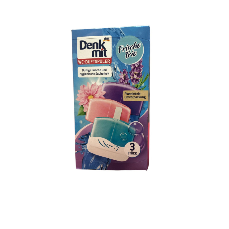 Туалетний блок для унітаза Denkmit Frische Trio 3 шт. Туалетний блок для унітаза Denkmit Frische Trio 3 шт.