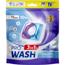 Капсули для прання Pro Wash Гірська свіжість 10 шт.