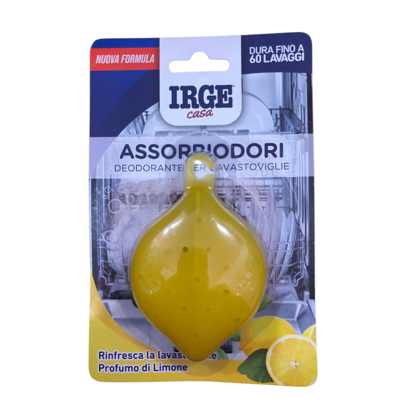 Поглинач запаху для посудомийних машин Irge Лимон 12 г Поглинач запаху для посудомийних машин Irge Лимон 12 г