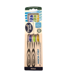 Dontodent Зубна щітка середньої жорсткості 3 шт.