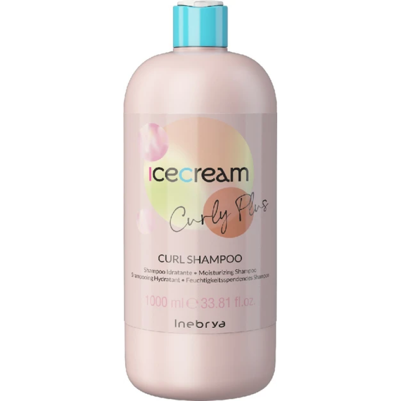 Зволожувальний шампунь Inebrya Curly Plus для кучерявого та хімічно завитого волосся 1000 мл Зволожувальний шампунь Inebrya Curly Plus для кучерявого та хімічно завитого волосся 1000 мл