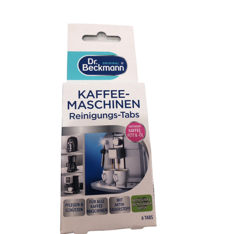 Засіб від кавових олій кавомашини 6 таб. Dr. Beckmann Kaffeemaschinen Reinigungs-Tabs