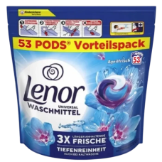 Капсули для прання Lenor 4 в 1 універсальні Aprilfrisch 53 шт.