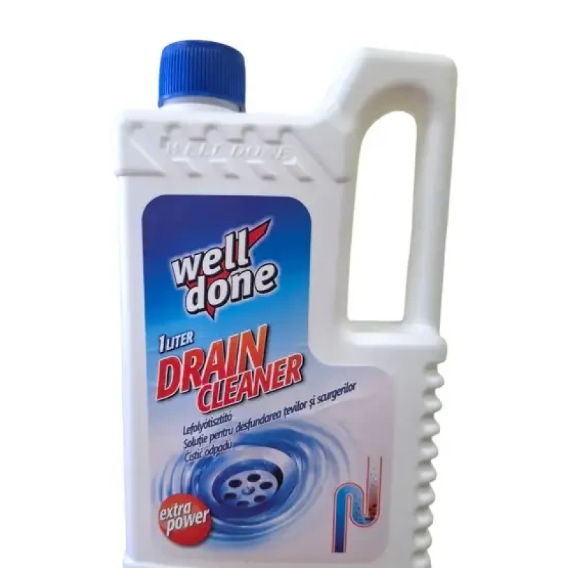 ЗАСІБ ДЛЯ ПРОЧИСТКИ СТОЧНИХ ТРУБ WELL DONE, 1 Л ЗАСІБ ДЛЯ ПРОЧИСТКИ СТОЧНИХ ТРУБ WELL DONE, 1 Л