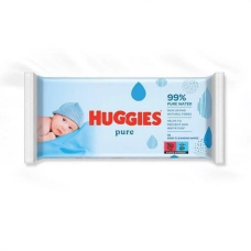 Вологі серветки Huggies Pure 56 шт ящик 10 шт.