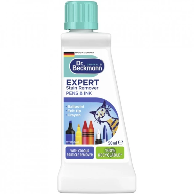 Засіб для видалення плям Dr. Beckmann Експерт Ручка та туш 50 мл Засіб для видалення плям Dr. Beckmann Експерт Ручка та туш 50 мл