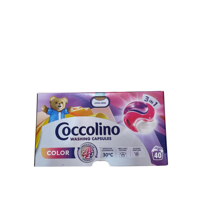 Капсули для прання Cocolino для кольорових речей 40 шт. Капсули для прання Cocolino для кольорових речей 40 шт.