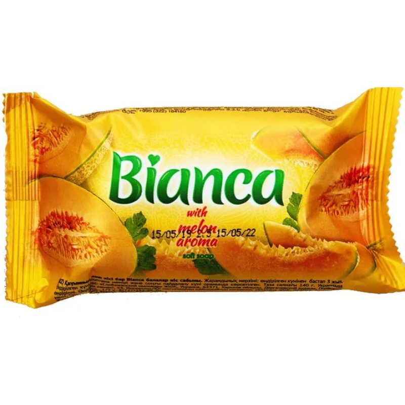 Мыло туалетное твердое Bianca Melon aroma 140 г Мыло туалетное твердое Bianca Melon aroma 140 г
