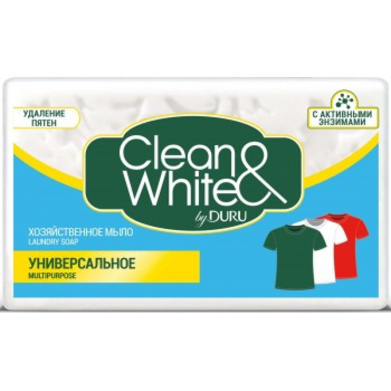 Мило господарське Duru Clean&White Універсальне 4 х 120 г Мило господарське Duru Clean&White Універсальне 4 х 120 г